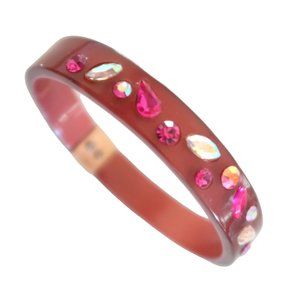 J CREW jeweled acrylic bangle bracelet